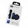 Micrófono inalámbrico de solapa con receptor bluetooth y entrada auxiliar / wireless microphone / k35