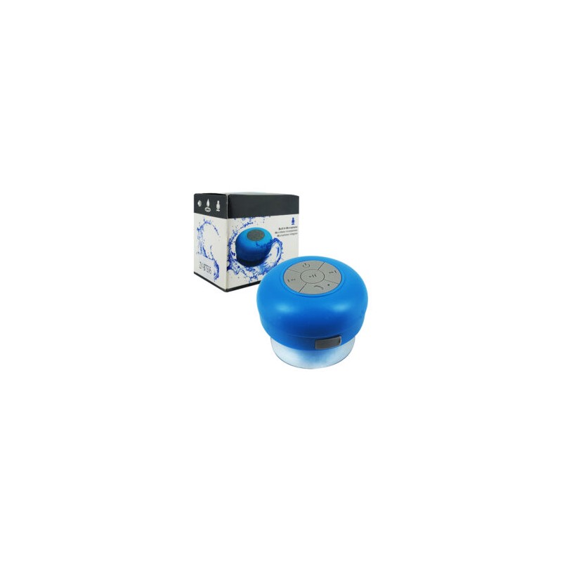 Mini bocina redonda bluetooth con ventosa para baño, variedad de colores / bs039 / zy-bts06 / lu5363
