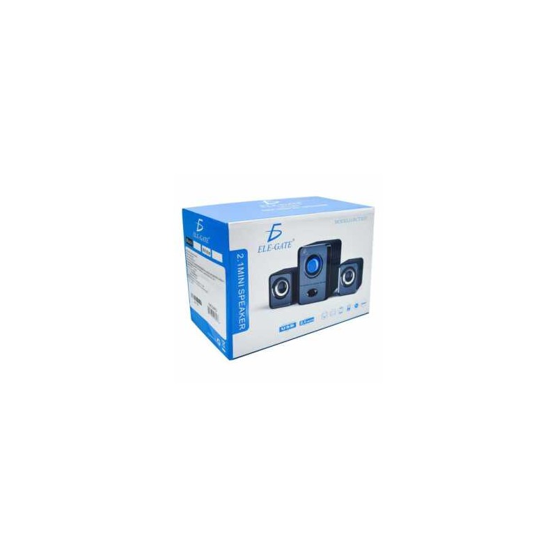 Bocina 2.1 subwoofer 3.5mm estéreo bass caja de sonid