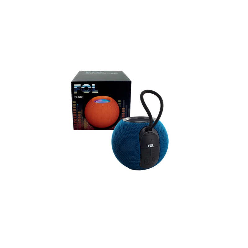 Bocina esférica bluetooth fol de 4 pulgadas 5 watts de potencia con luces rgb y correa, variedad de colores / fs-s131