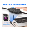 Bocina usb 2 altavoces con luz led, variedad de colores / bc.a2