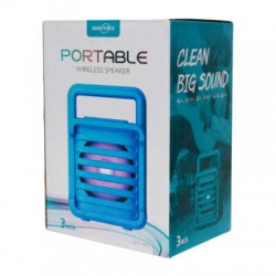 Bocina bluetooth greatnice de 6 pulgadas con luz rgb y puerto usb y sd / portable wireless speaker / gts-1951