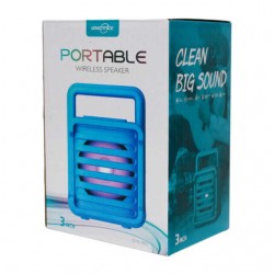 Bocina bluetooth greatnice de 6 pulgadas con luz rgb y puerto usb y sd / portable wireless speaker / gts-1951