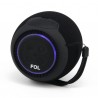 Bocina bluetooth fol de 3 pulgadas con radio fm, luz y ranuras para usb y micro sd / c25