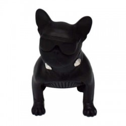 Bocina bluetooth en forma de perro chico con collar y ranuras para sd y usb, variedad de colores / ch-m12