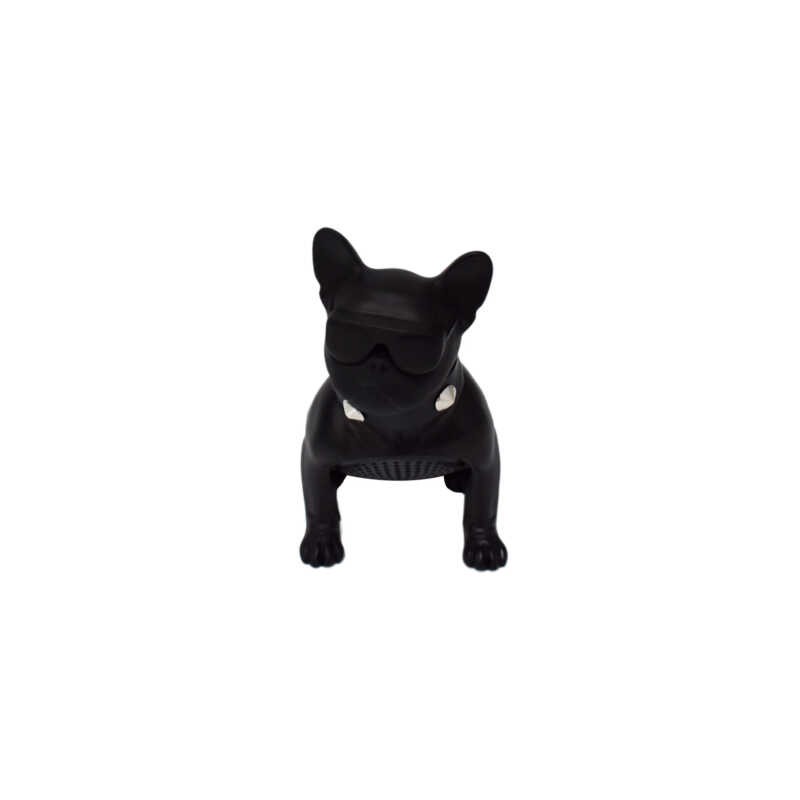 Bocina bluetooth en forma de perro chico con collar y ranuras para sd y usb, variedad de colores / ch-m12