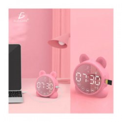 Reloj despertador bocina bluetooth ele-gate con luz y función espejo, variedad de colores / bc.p1