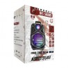Bocina bluetooth de 8 pulgadas con puerto usbs-tf, fm, luces rgb y micrófono / dg-1001 / dg-1015