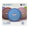 Bocina bluetooth mp3, portátil, fm, puerto usb, luces rgb, variedad de colores / color option ms-2208bt
