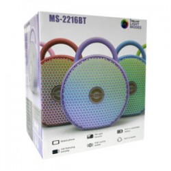 Bocina bluetooth mp3, puerto usb, luces rgb, fm, variedad colores / color option 2216bt
