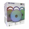 Bocina bluetooth mp3, puerto usb, luces rgb, fm, variedad colores / color option 2216bt