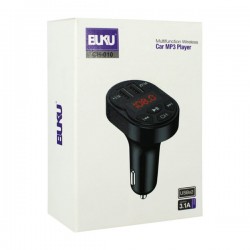 Transmisor fm y reproductor mp3 con pantalla digital y dos puertos usb ch-010