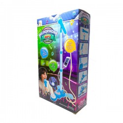 Micrófono ajustable infantil mp3 con luces y sonido, 80cm / fh239-1