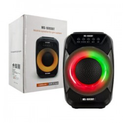 Bocina bluetooth con luz led, radio fm y mp3, 1500mah / ms-1693bt