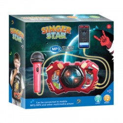 Micrófono infantil de juguete con conexión a mp3 / singer star / kh262143
