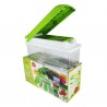 Cortador rallador picador manual 3 en 1 de verduras o frutas con capacidad para 1500ml / 10614 / sp-755 / zy-818 / hl-qcq195