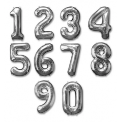 1pza Globo metálico de 16 pulgadas en forma de número, variedad de colores / zy-f1 / bt-qq-33 / zy-f4