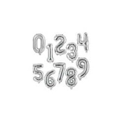 1pza Globo metálico de 16 pulgadas en forma de número, variedad de colores / zy-f1 / bt-qq-33 / zy-f4