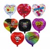 1pza Globo de 18 pulgadas en forma de corazon con frase, variedad de diseños / bt-qq-122 / bt-qq-123