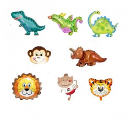 1pza Globo chico con forma de animales, vehículos, comida o anillo, variedad de colores / bt-qq-57 / globo animalitos / b0169 / 