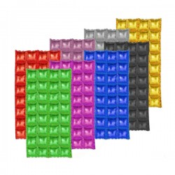 1pza Cortina metálica inflable para fiestas 1.4mt, variedad de colores / af0298