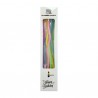 Paquete con 6 velas largas, variedad de colores / gh143-224ad/rainbow candle
