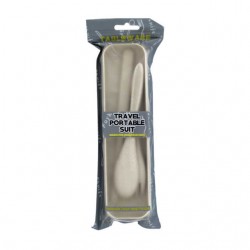 Set de cubiertos de plástico con estuche, variedad de colores / ya-mg303 / ro-mg303