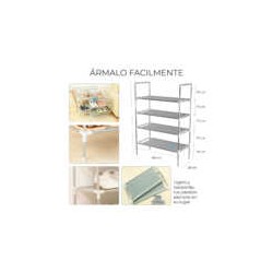 Zapatero metálico 4 niveles hog.76.4