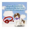 Collar ajustable para mascota con diseño de flor y cascabel, variedad de colores