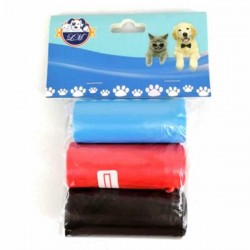 Blister 3pzas bolsas para heces de perros y gatos jr1061