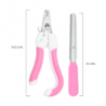 Cortauñas / alicate y lima para aseo de mascota, variedad de colores / mas.08