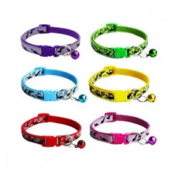 1pza Collar para mascota con diseño de camuflaje + cascabel, variedad de colores / fm-0001 / R719