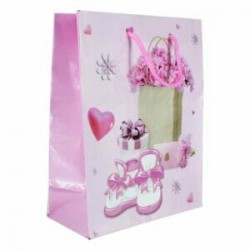 1pza Bolsa chica con estampado para regalo 18x8x24cm, variedad de diseños / hl-511-4s / wb-047-1s / wb-579-15