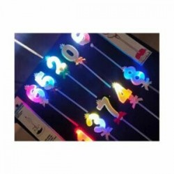 Cake topper, número con luz led hw-931