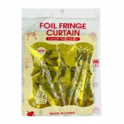 Cortina metálica con diseño de cuadros pequeños para decoración de fiesta, variedad de colores / foil fringe curtain / s-1