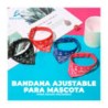 1pza Collar bandana paliacate pañuelo ajustable talla mediana para mascota 37cm, variedad de colores / mas.23.1.5*37