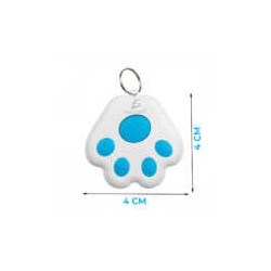 Localizador gps bluetooth en forma de huella para mascota, variedad de colores / mas.gz.01