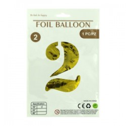 1pza Globo metálico de 16 pulgadas con forma de número, variedad de colores y diseños / wonderful foil balloon be kids be happy 