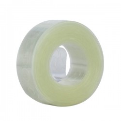 Tira cadena transparente de 10 metros con ancho de 1.5cm y doble orificio tipo b para arco de globos / bt-1660-10m