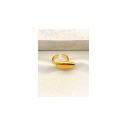 Anillo Retro Oval Acero