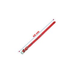 Collar ajustable de piel sintética con decoración de huellas metálicas talla L, variedad de colores / MAS.09.4. L