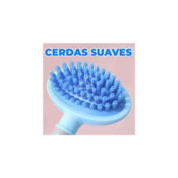 Cepillo con cerdas suaves para masaje de perros y gatos, variedad de colores