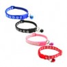 1pza Collar de tela ajustable para mascotas con diseño huellitas y cascabel, 1.5cm, variedad de colores