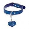 Collar ajustable para mascotas con brillantina y dije de corazón talla M, variedad de colores / MAS.09.5.M