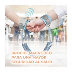 Arnés de seguridad para niños con broche de llave y resorte estirable hasta 1.5m, variedad de colores