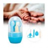 Set de 1 mini cortaúñas, 1 mini tijeras, 1 lima y 1 pinza para los bebés / lu8603
