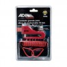 Candado grande 10mm + cable, estuche y juego de 2 llaves, para disco de motocicleta / adir premium