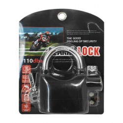 Candado antirrobo para disco de motocicleta con alarma y juego de 3 llaves / alarm lock / 13389