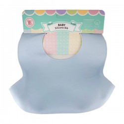 Babero entrenador ajustable de silicona con un compartimiento para bebé / baby silicone bid / ro-0097