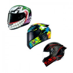 Casco de seguridad con visera integral retráctil y diseño estampado, variedad de diseños / hog.142